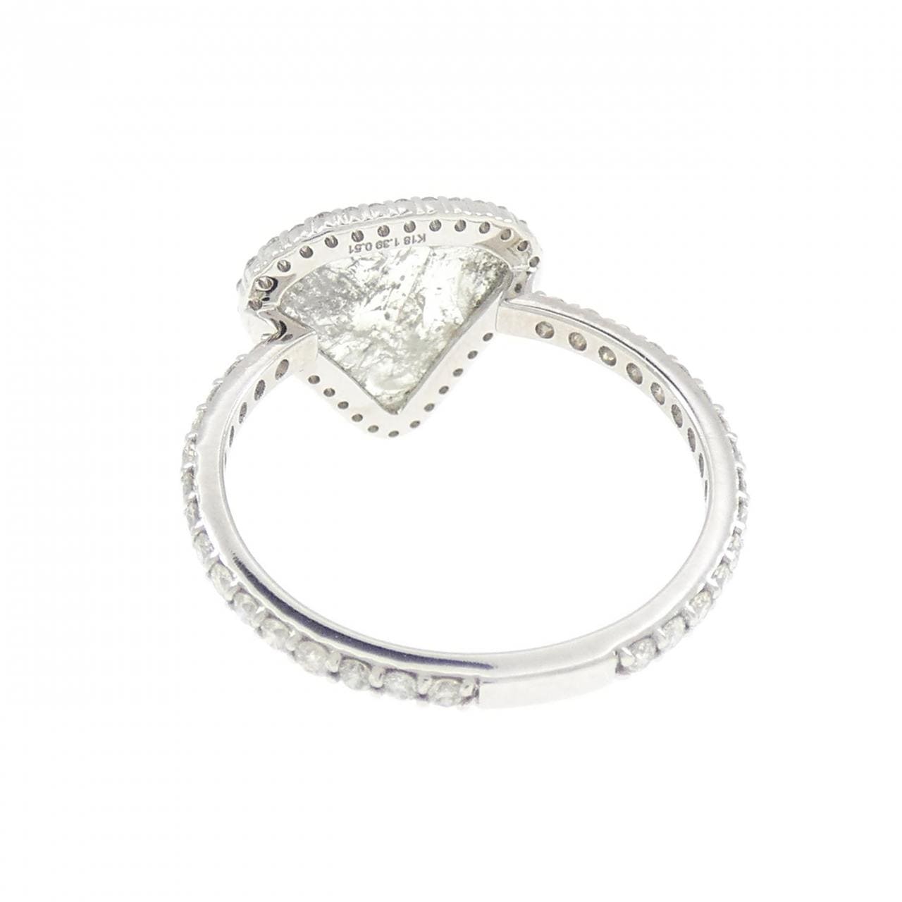 K18WG ダイヤモンド リング 1.39CT