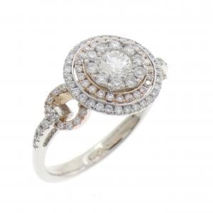 PT900/K18PG ダイヤモンド リング 0.204CT