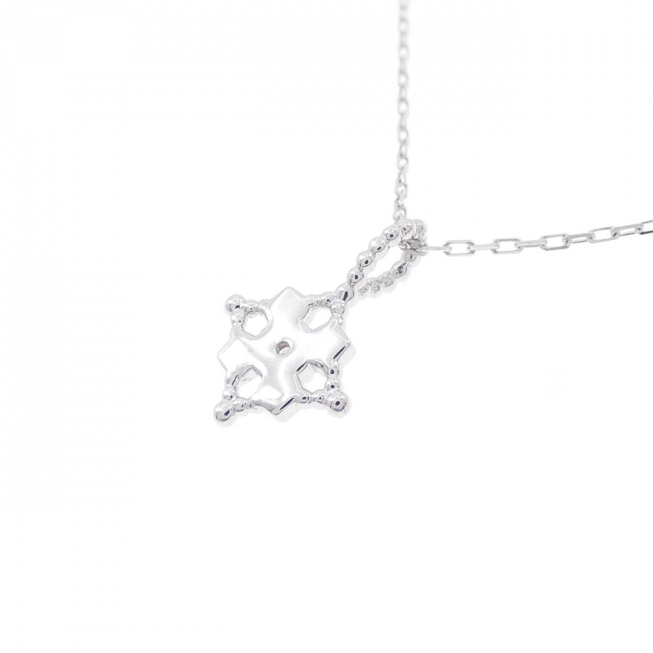K10WG ダイヤモンド ネックレス 0.01CT