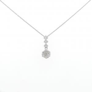 PT フラワー ダイヤモンド ネックレス 0.50CT