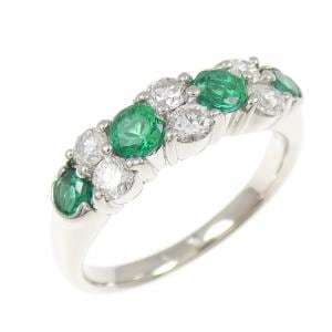 PT900 エメラルド リング 0.62CT