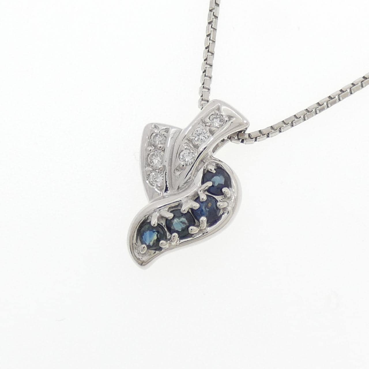 PT850 サファイヤ ネックレス 0.25CT