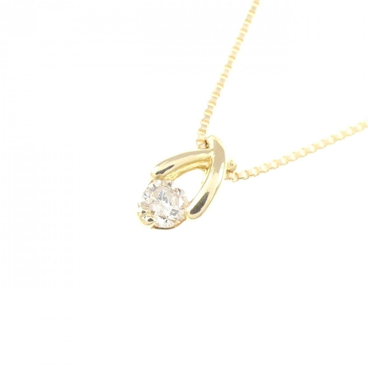 K18YG ダイヤモンド ネックレス 0.08CT