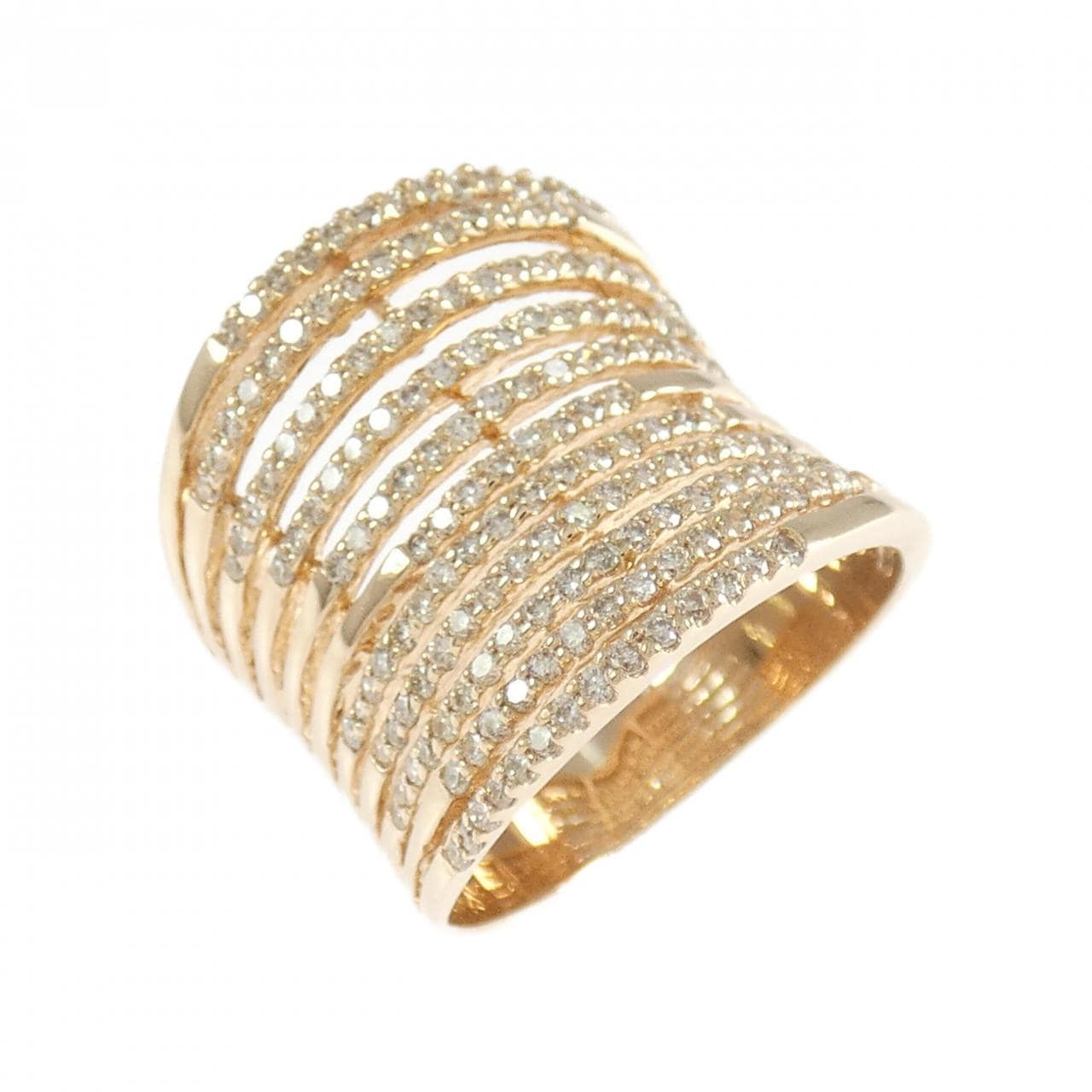 K18PG ダイヤモンド リング 1.10CT