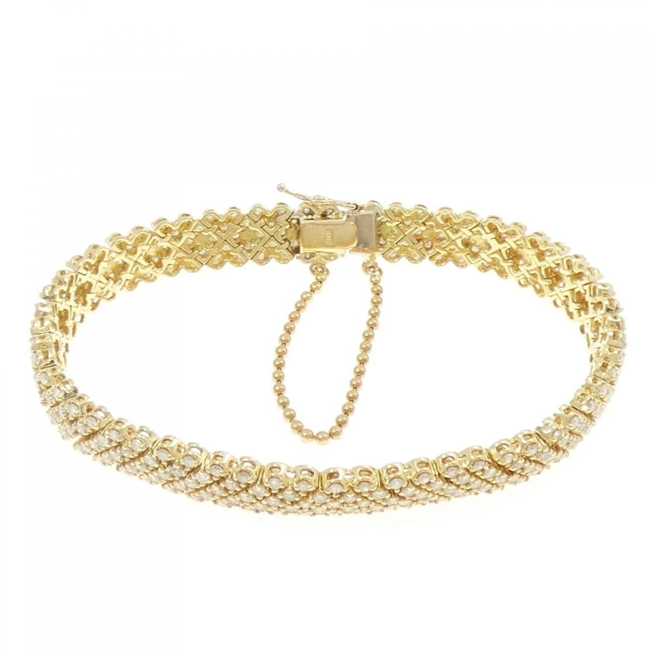 K18YG ダイヤモンド ブレスレット 5.00CT