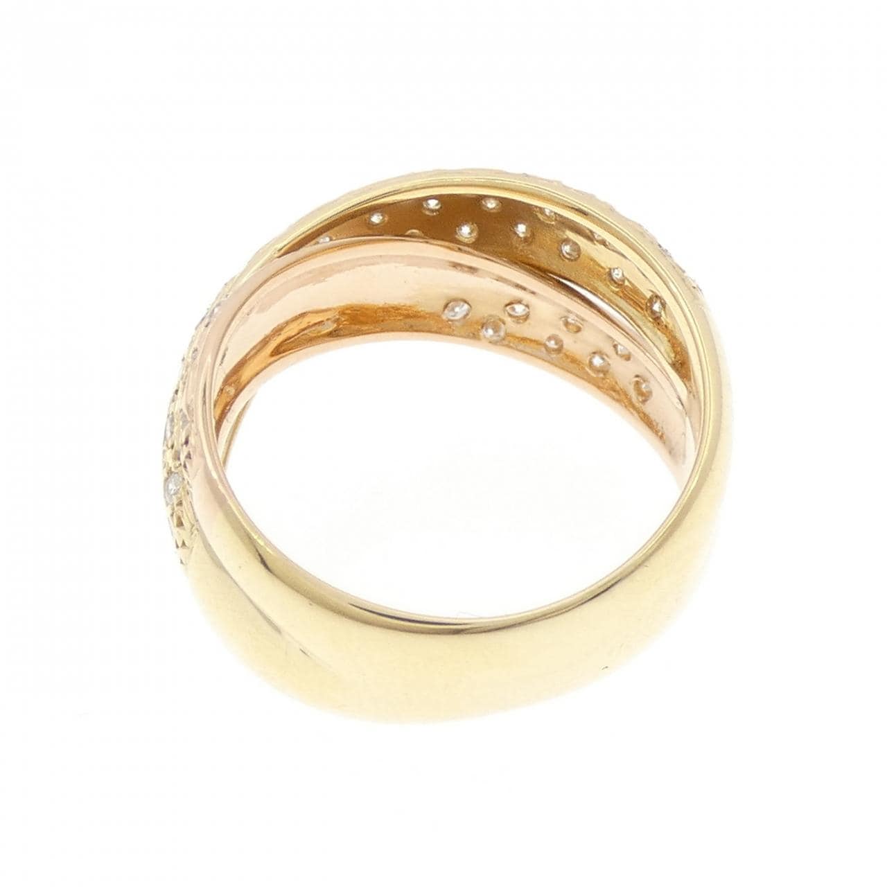 K18YG/K18PG ダイヤモンド リング 0.54CT