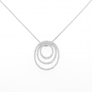 750WG/PT900 ダイヤモンド ネックレス 1.87CT