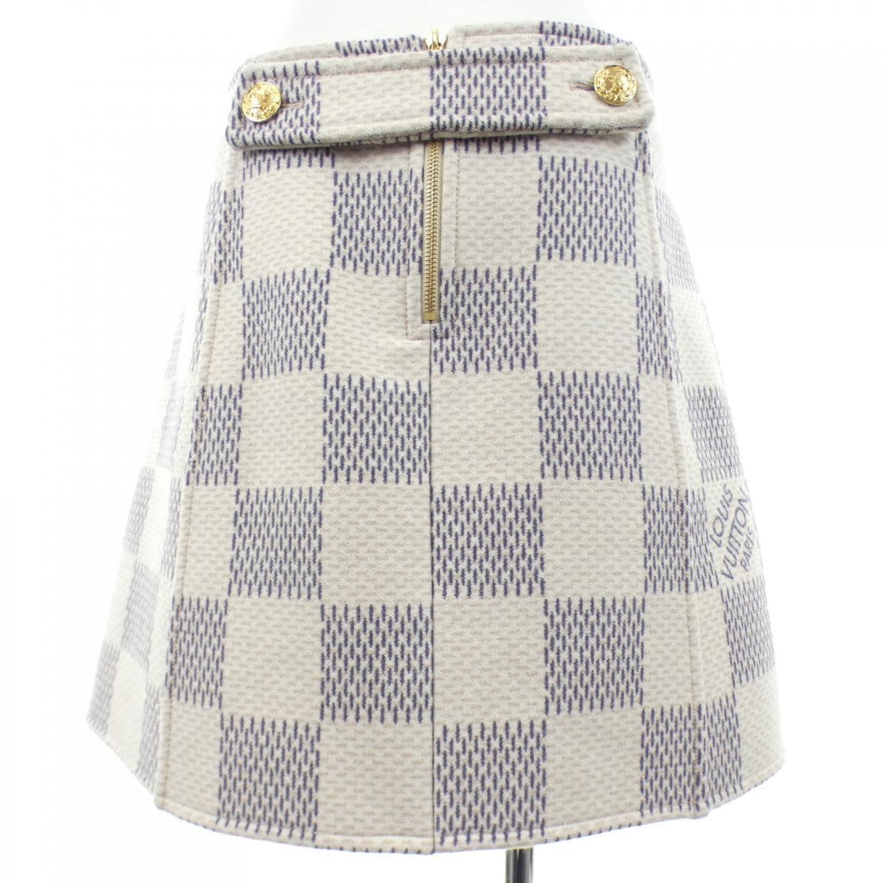 LOUIS VUITTON Vuitton 双面 Damier Azur 半身裙 FMSK19KG1