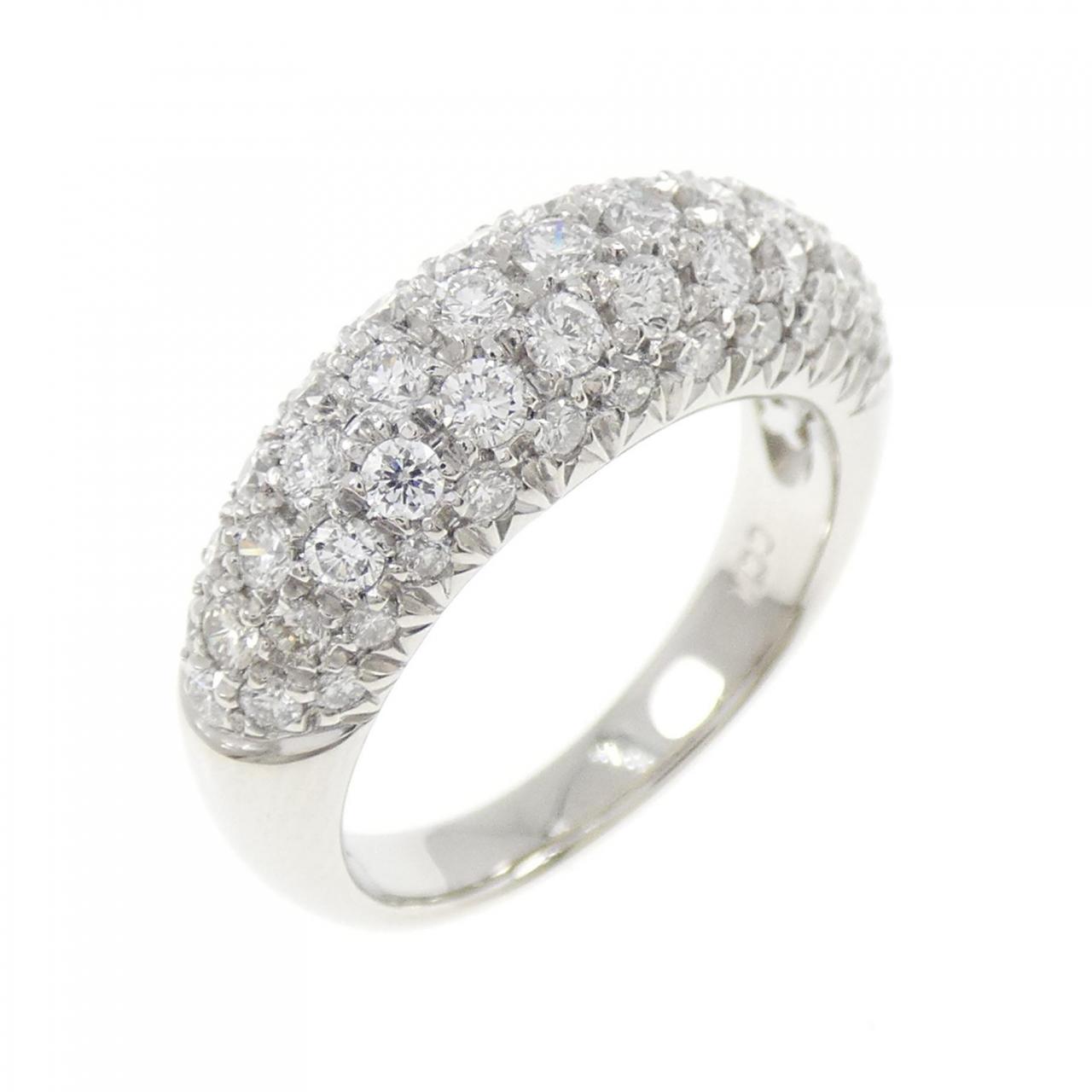 PT900 パヴェ ダイヤモンド リング 1.00CT