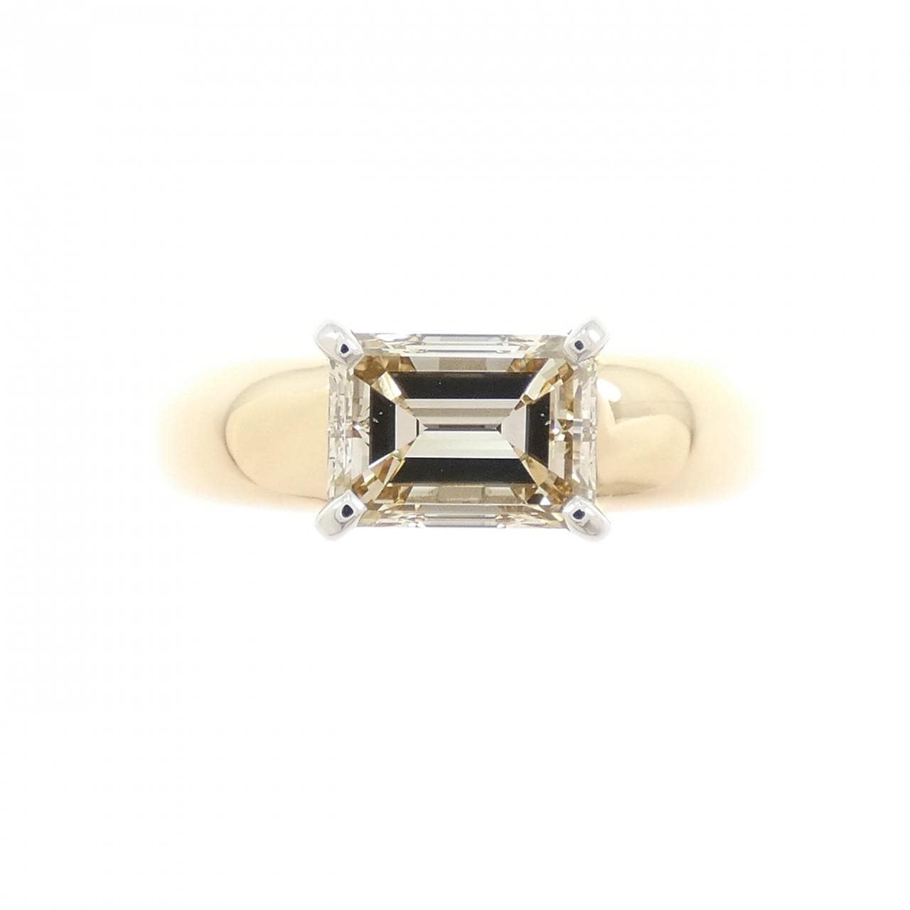 K18YG/PT900 ダイヤモンド リング 1.78CT