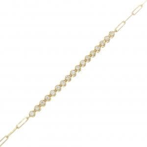 750YG ダイヤモンド ブレスレット 0.50CT