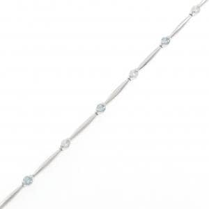K18WG ダイヤモンド ブレスレット 0.37CT