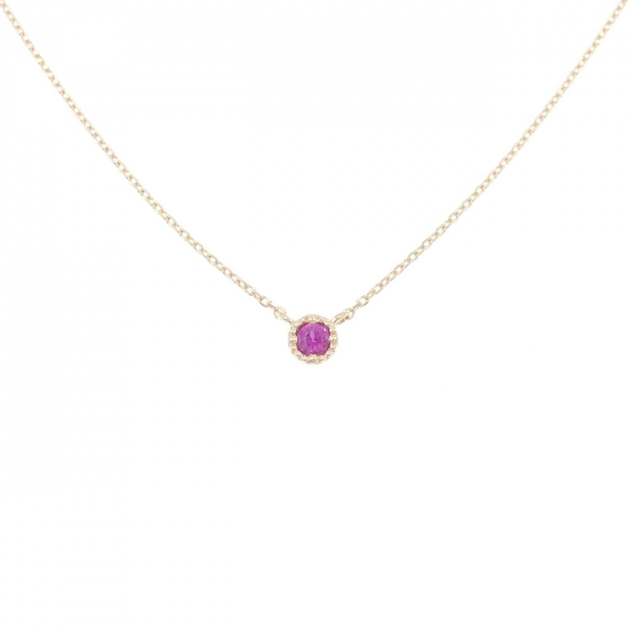 K10YG紅寶石項鏈