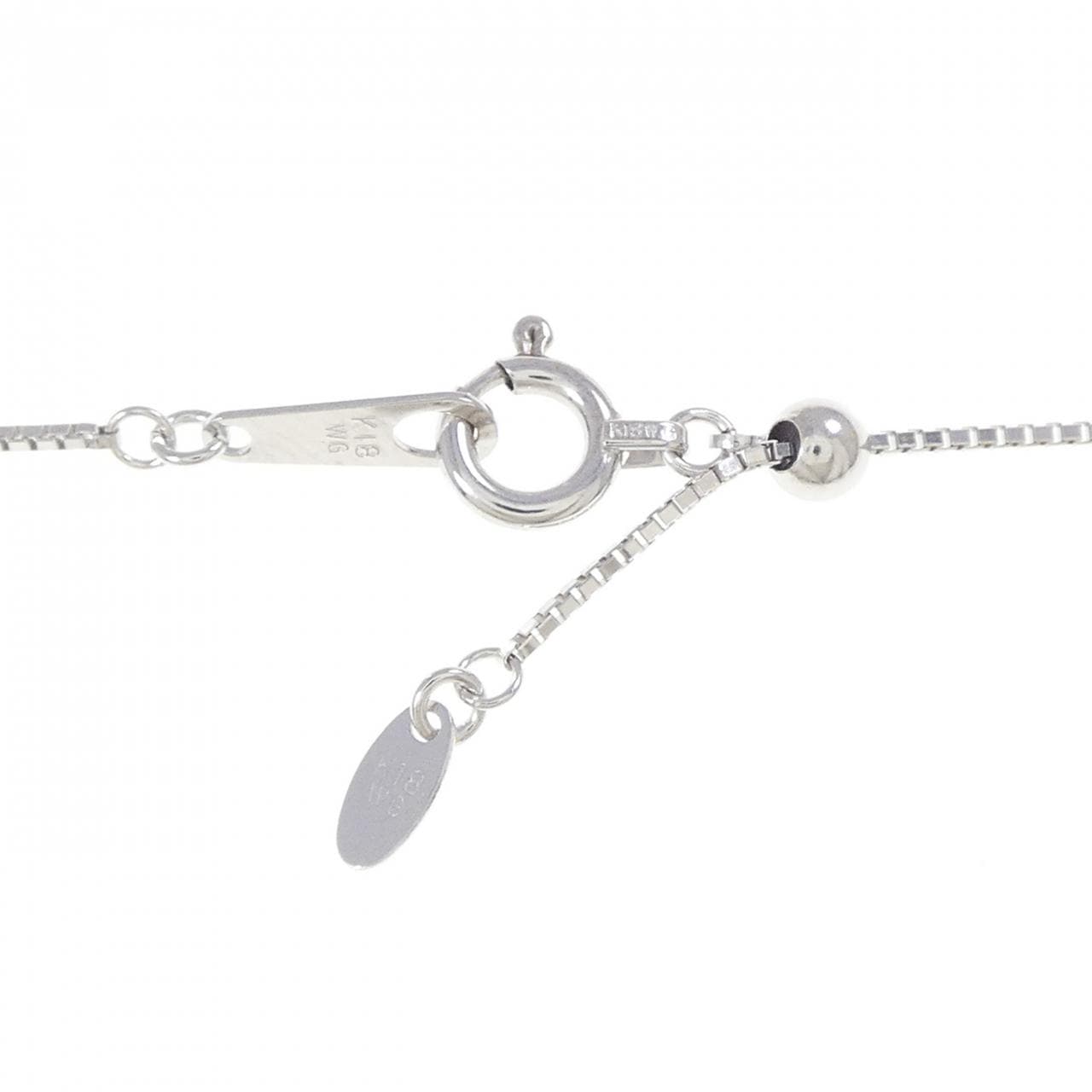 750WG/K18WG ダイヤモンド ネックレス 0.35CT