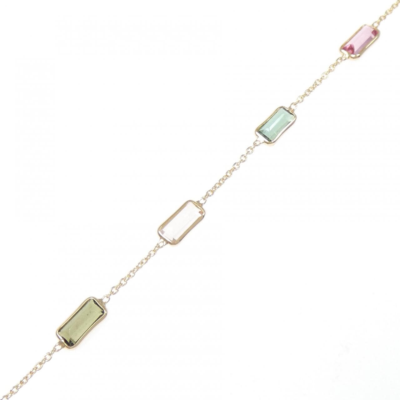 【新品】750YG トルマリン ブレスレット