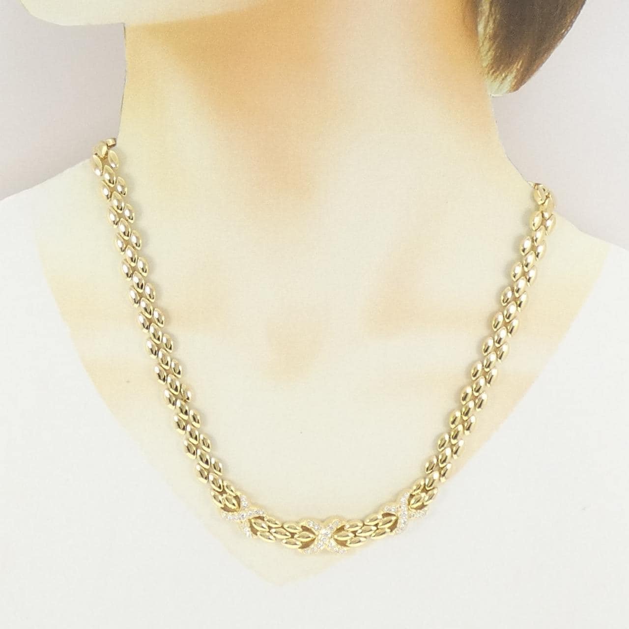 K18YG ダイヤモンド ネックレス 0.81CT