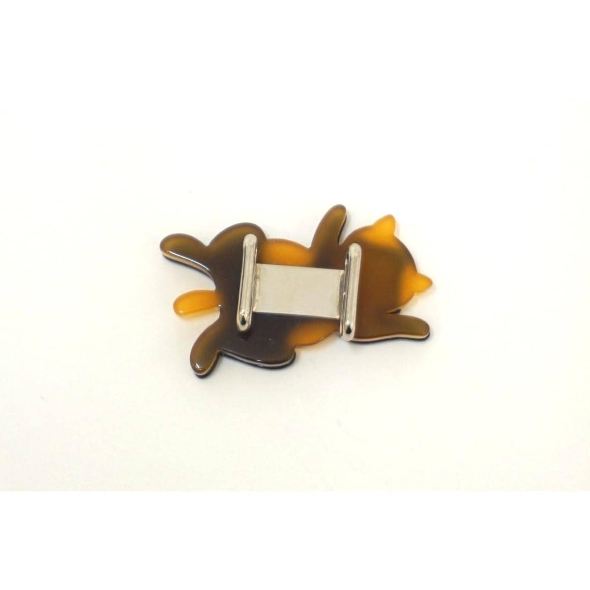 【新品】帯留　ネコ