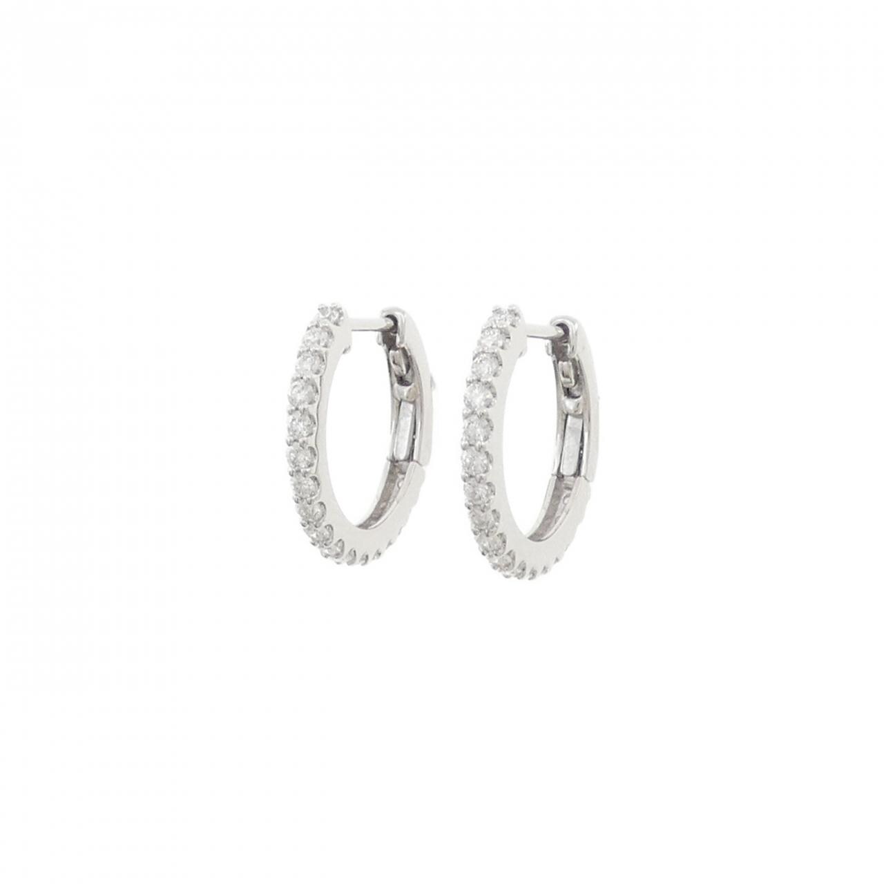 コメ兵｜【新品】PT900 ダイヤモンド フープ ピアス 0.401CT 