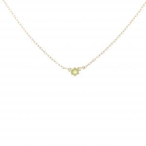 K18YG ペリドット ネックレス