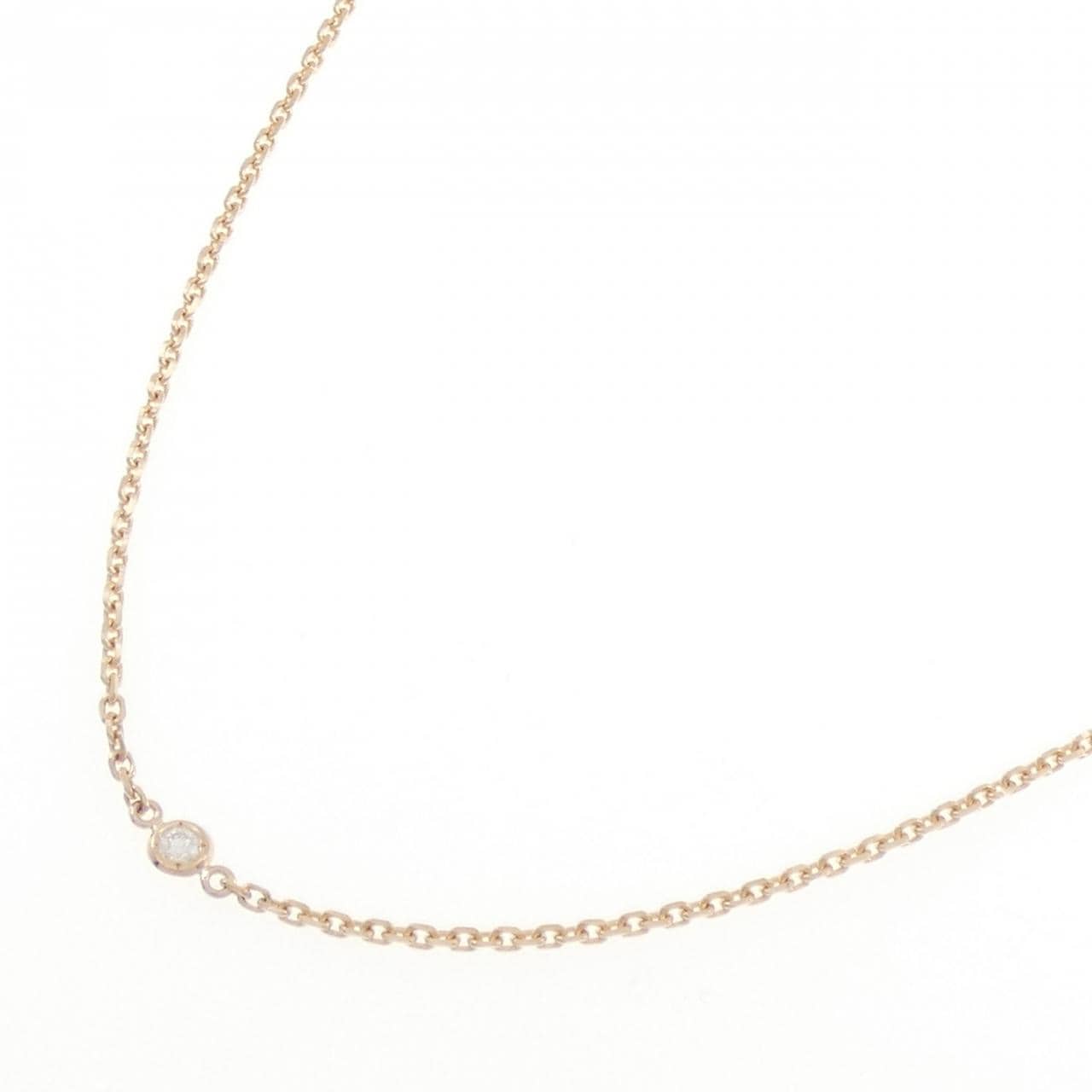 K18PG ダイヤモンド ネックレス 0.04CT