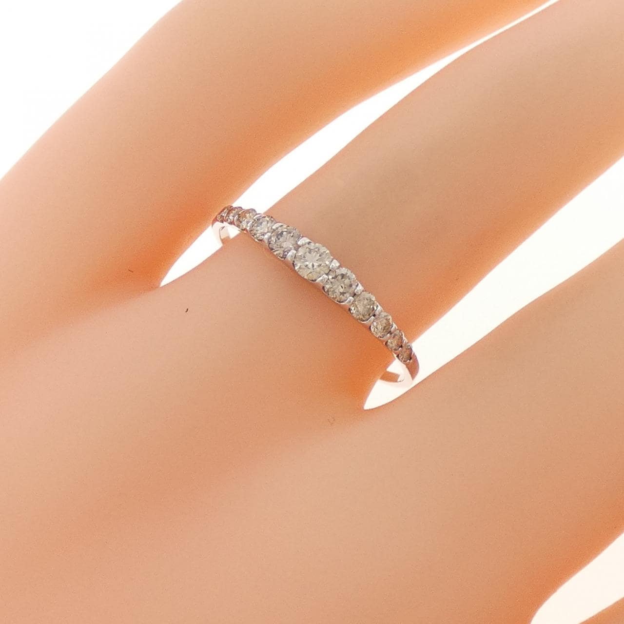 K18WG ダイヤモンド リング 0.30CT