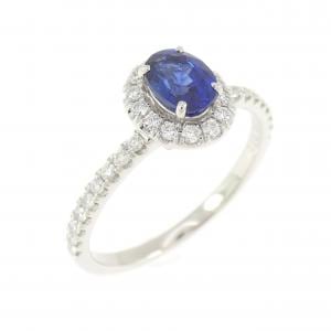 PT950 サファイヤ リング 0.60CT