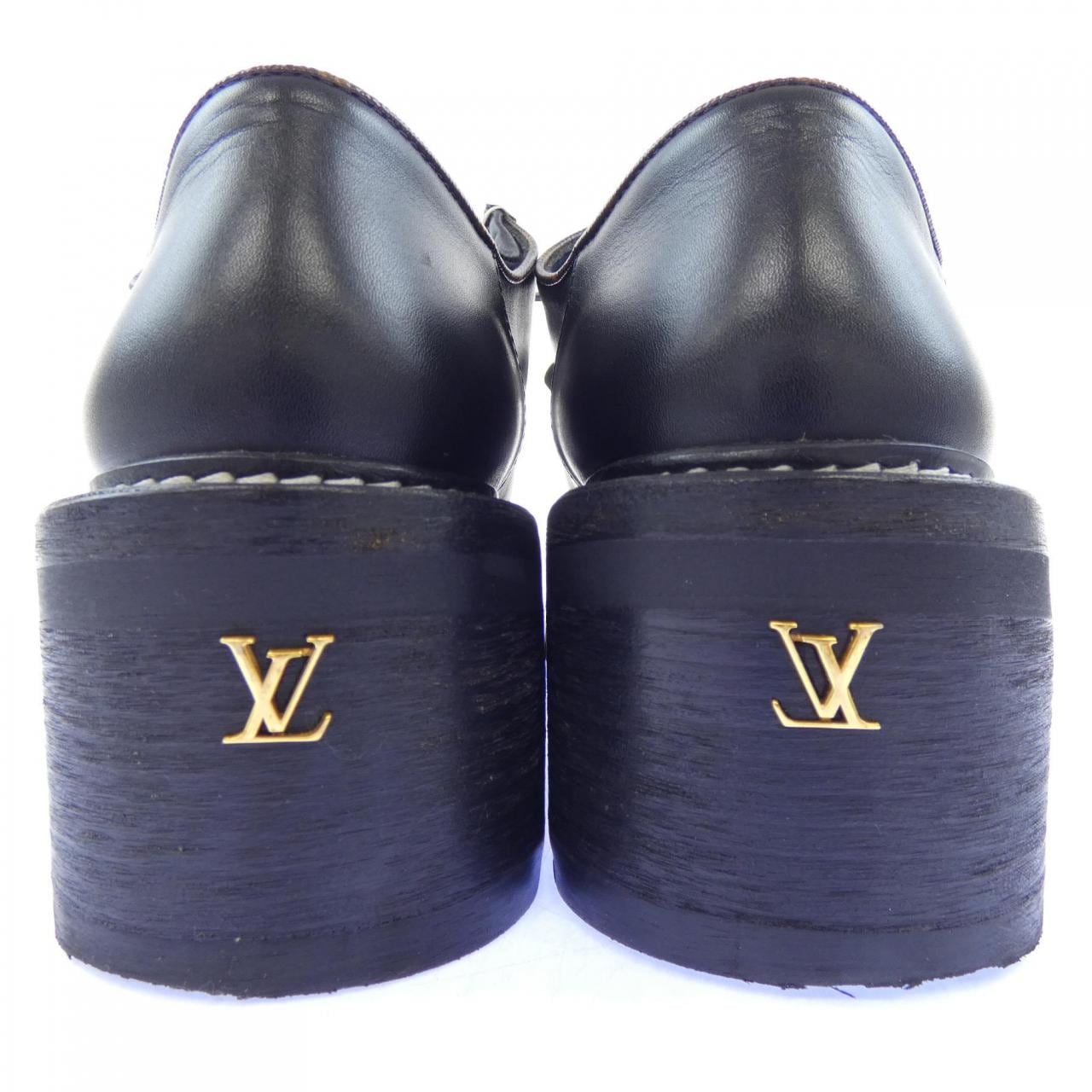 ルイヴィトン LOUIS VUITTON モノグラムキャンバス LVボブールライン ダービー シューズ