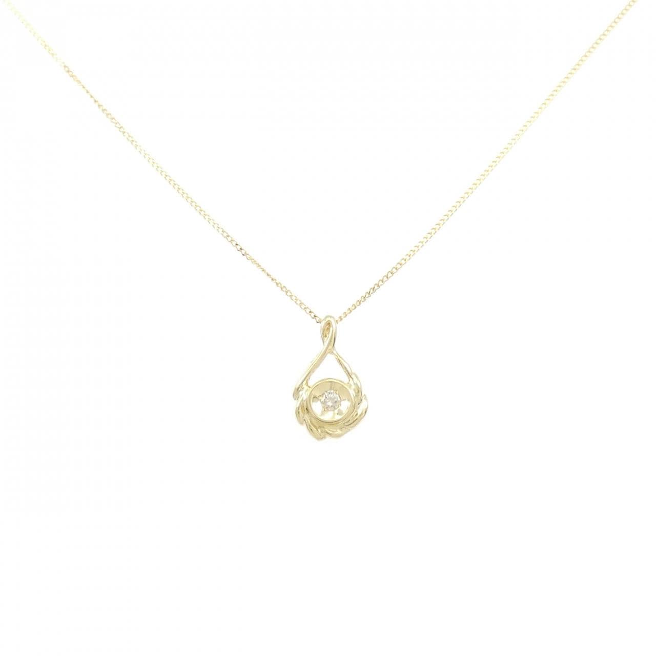 K18YG ダイヤモンド ネックレス 0.05CT