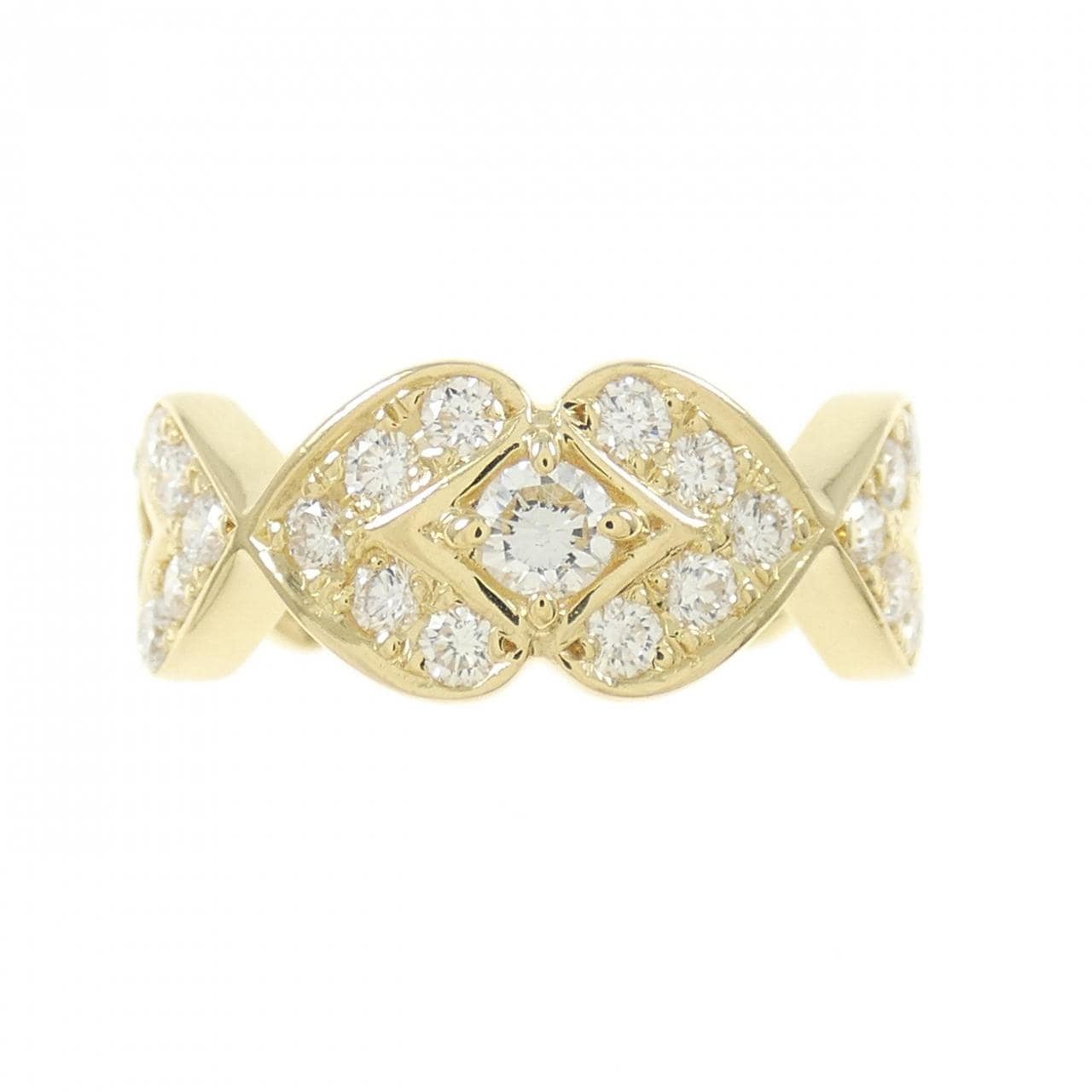 K18YG ダイヤモンド リング 0.802CT