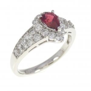 PT900 ルビー リング 0.66CT