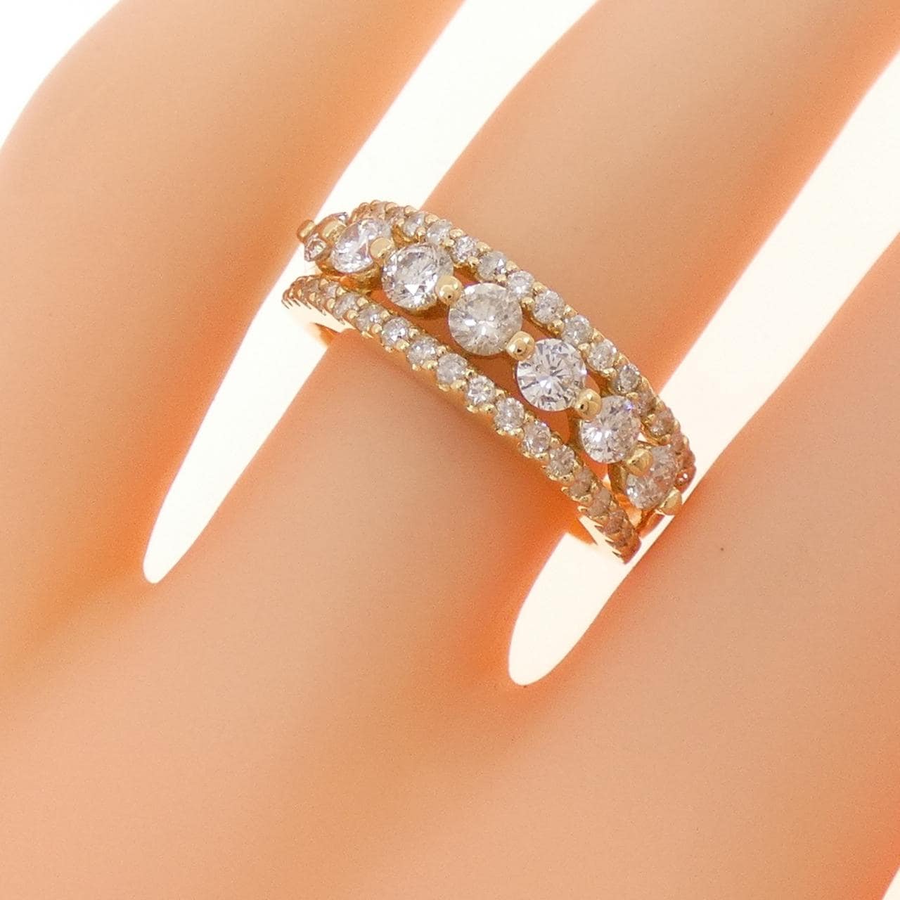 K18YG ダイヤモンド リング 1.00CT