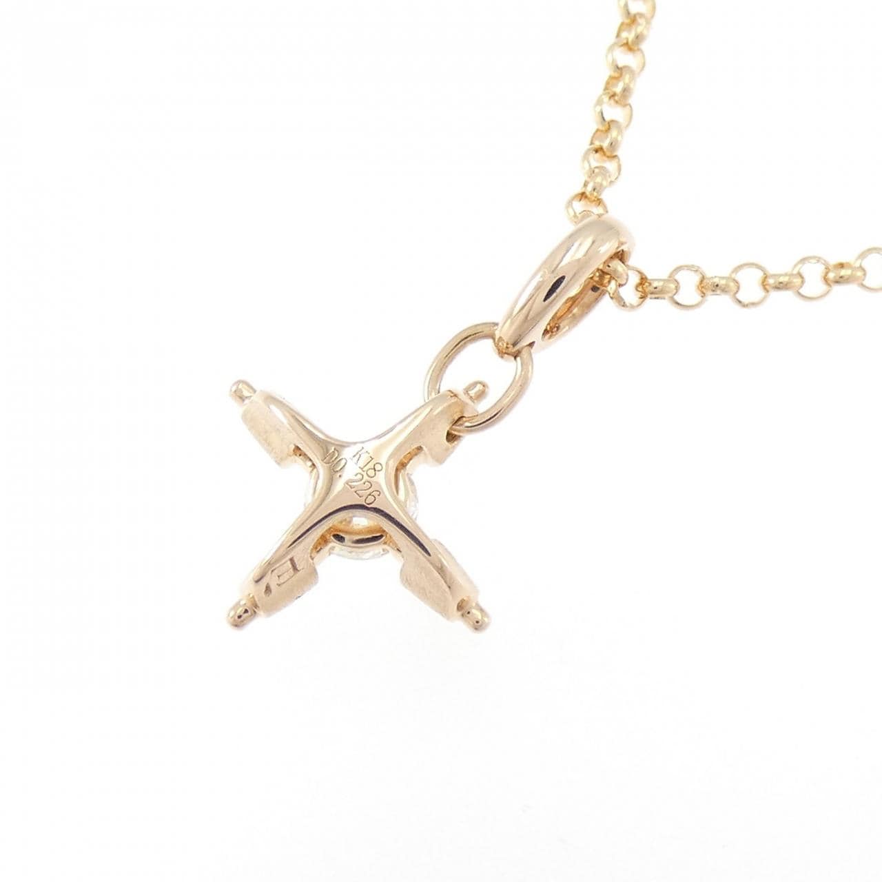 K18PG ダイヤモンド ネックレス 0.226CT