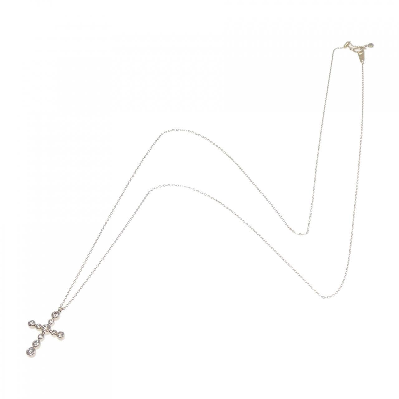 カシケイ クロス ダイヤモンド ネックレス 0.40CT