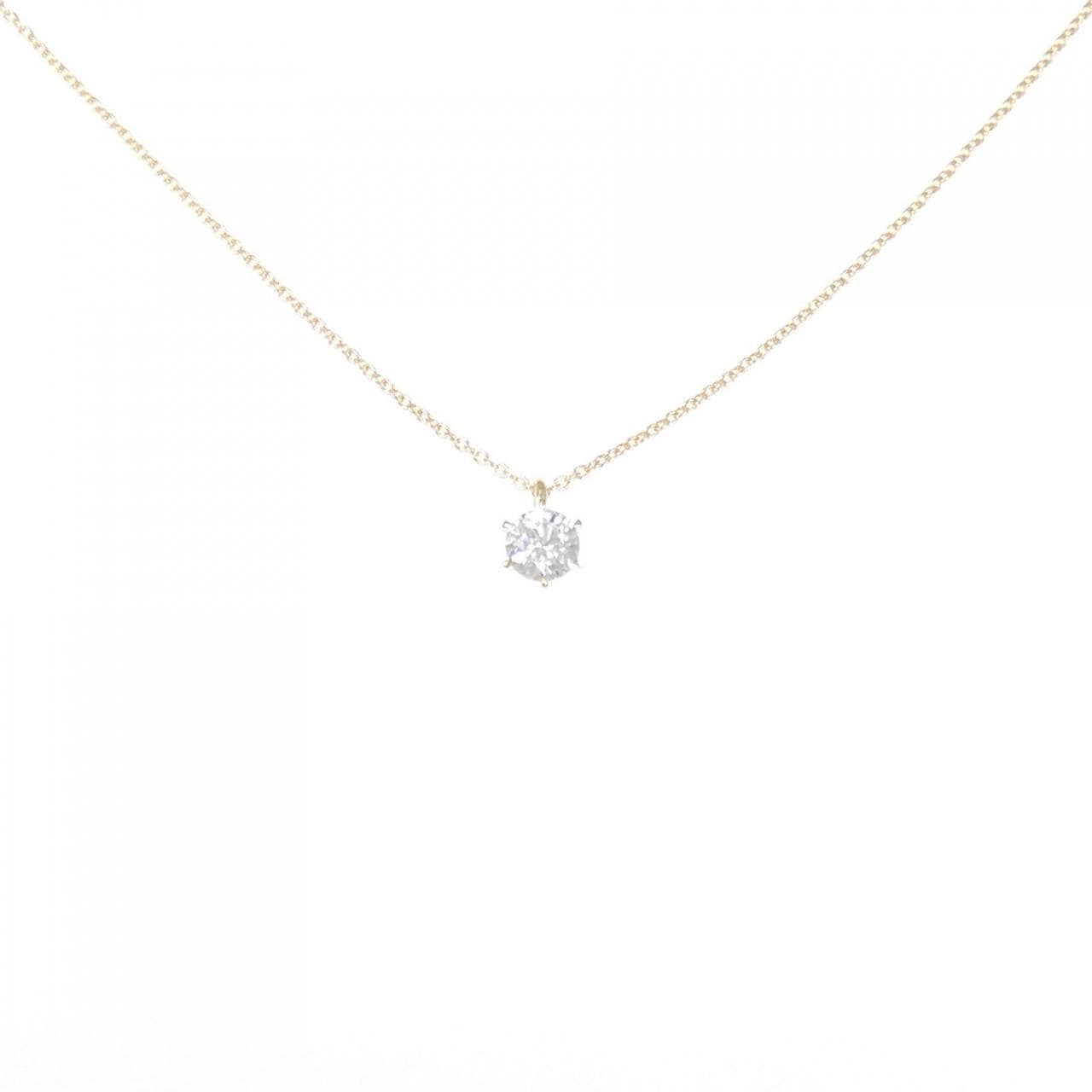 【リメイク】K18YG ダイヤモンド ネックレス 0.310CT G SI1 EXT H&C