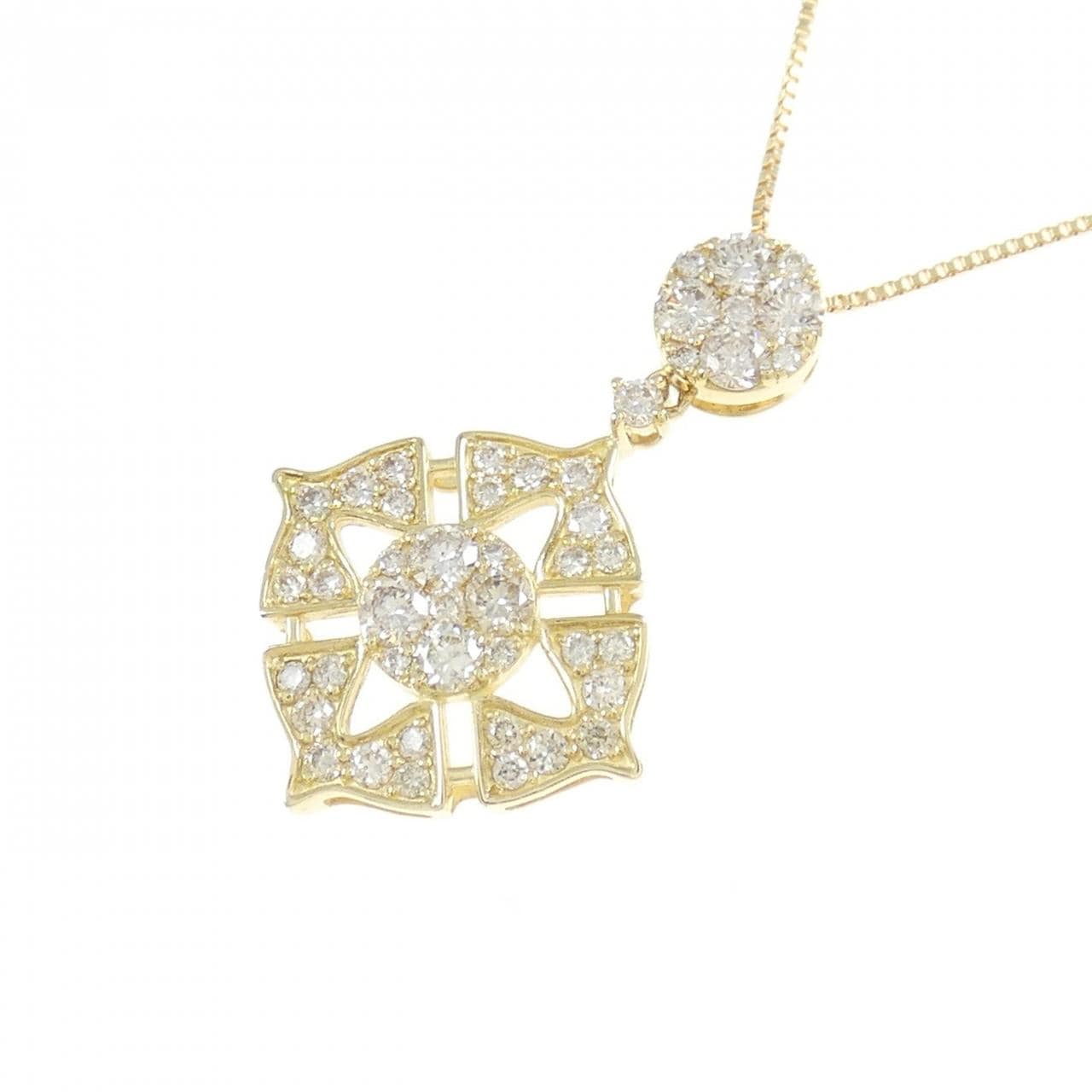 K18YG ダイヤモンド ネックレス 0.56CT
