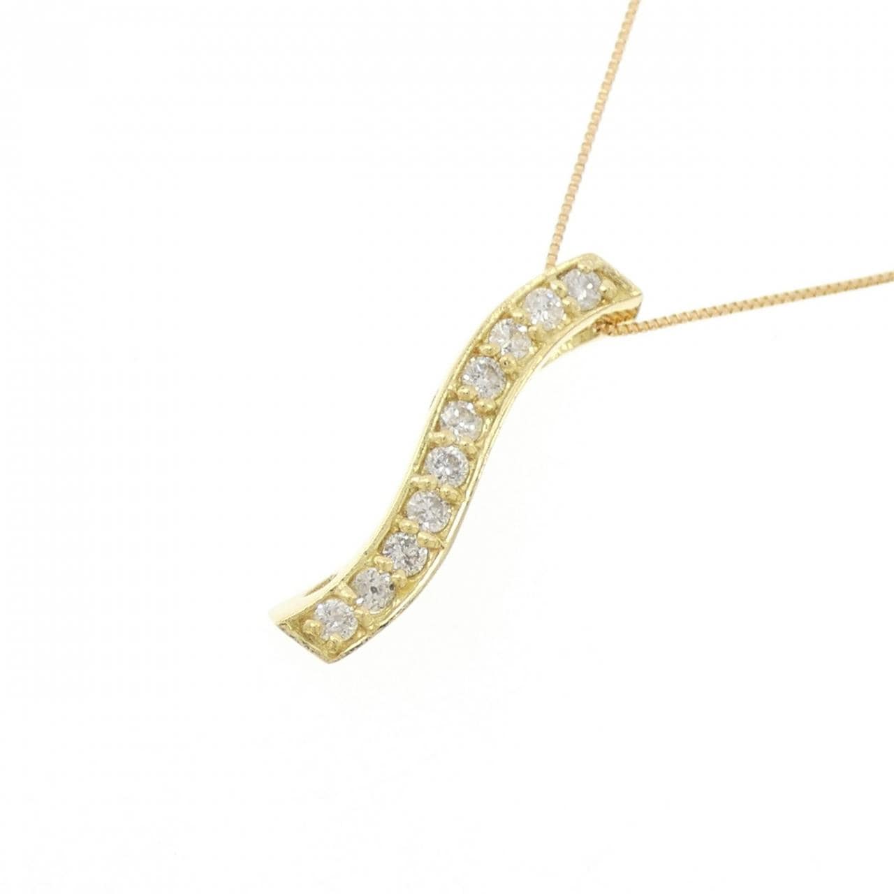 K18YG ダイヤモンド ネックレス 0.26CT
