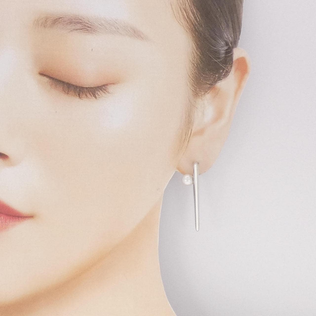 ミキモト V コード ピアス 6.1mm