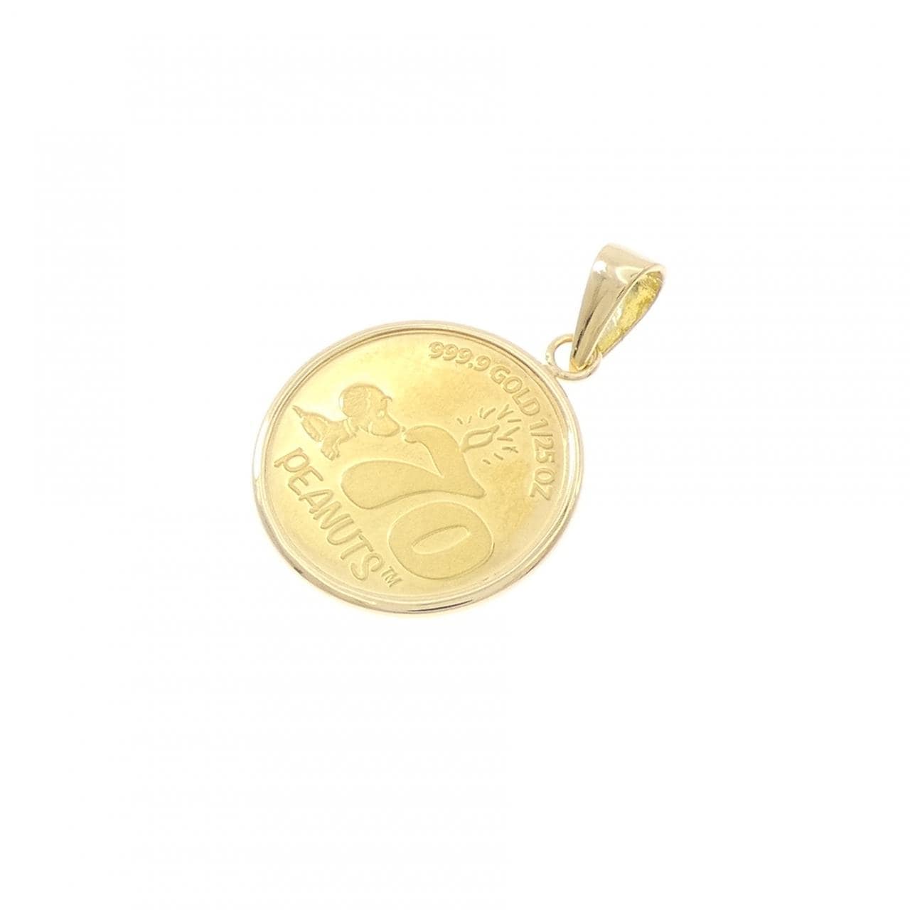 K18YG(枠) コイン ペンダント