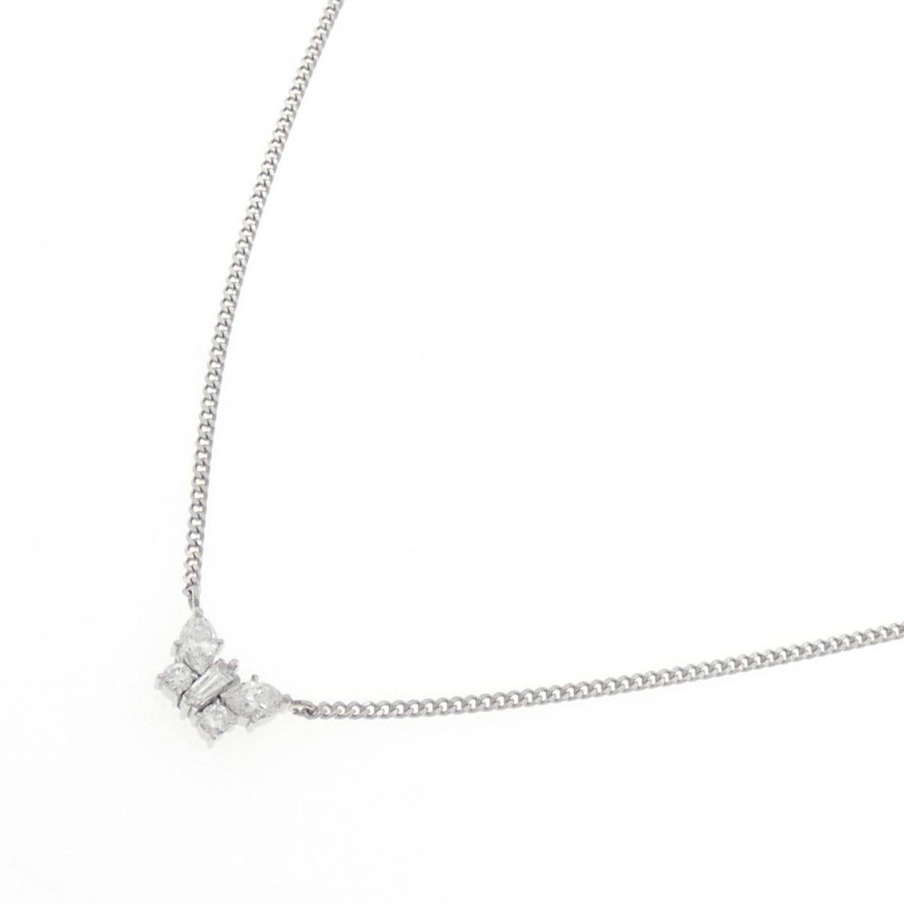 PT850 バタフライ ダイヤモンド ネックレス 0.46CT