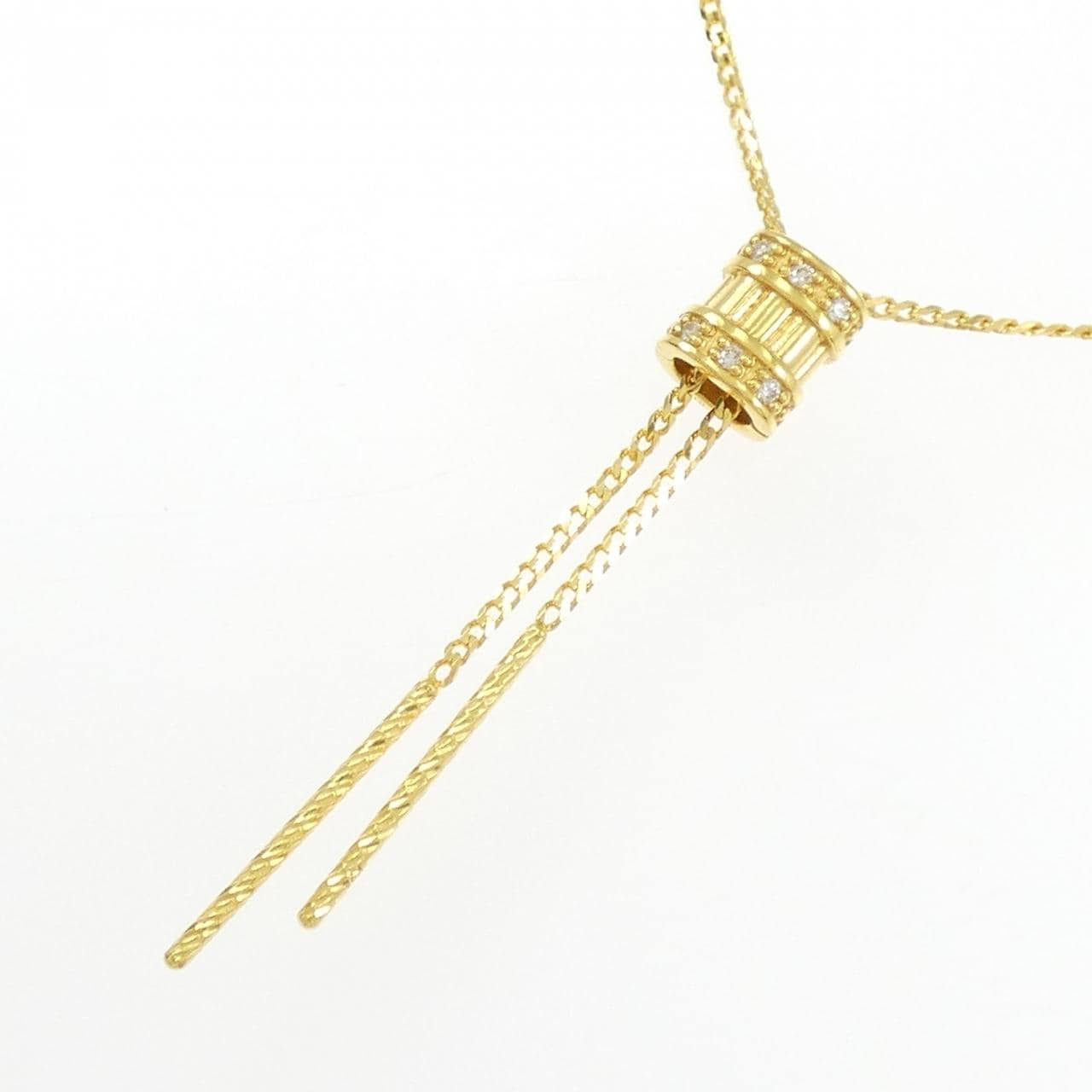 K24YG ダイヤモンド ネックレス 0.03CT