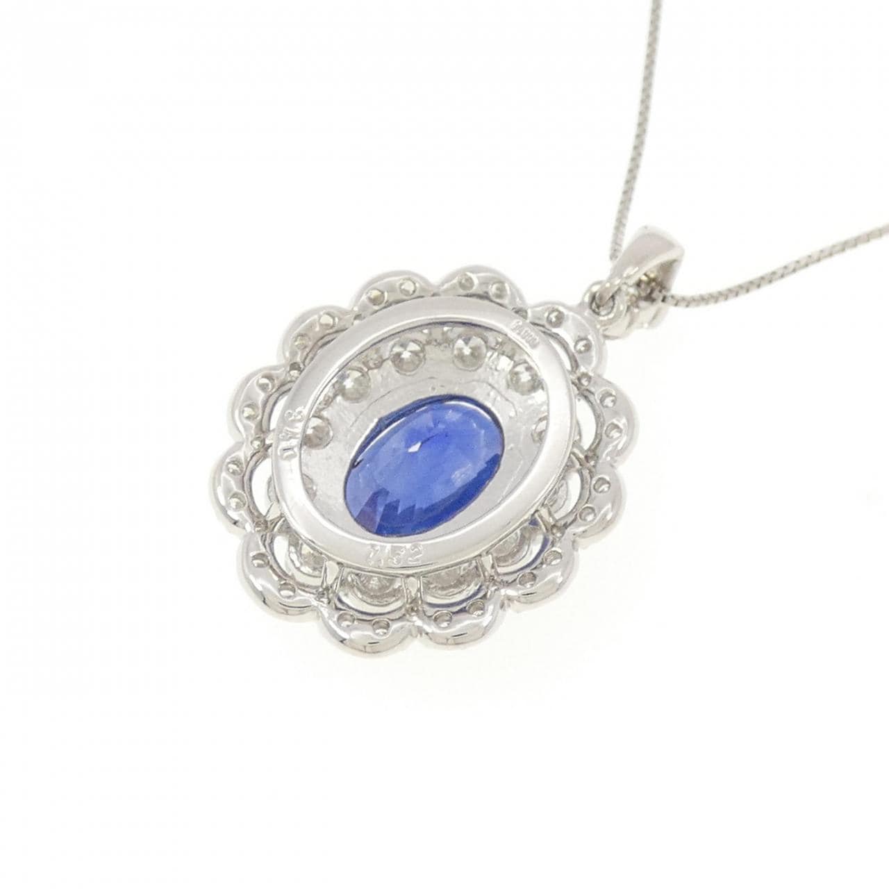 PT 非加熱 サファイヤ ネックレス 3.40CT ビルマ産