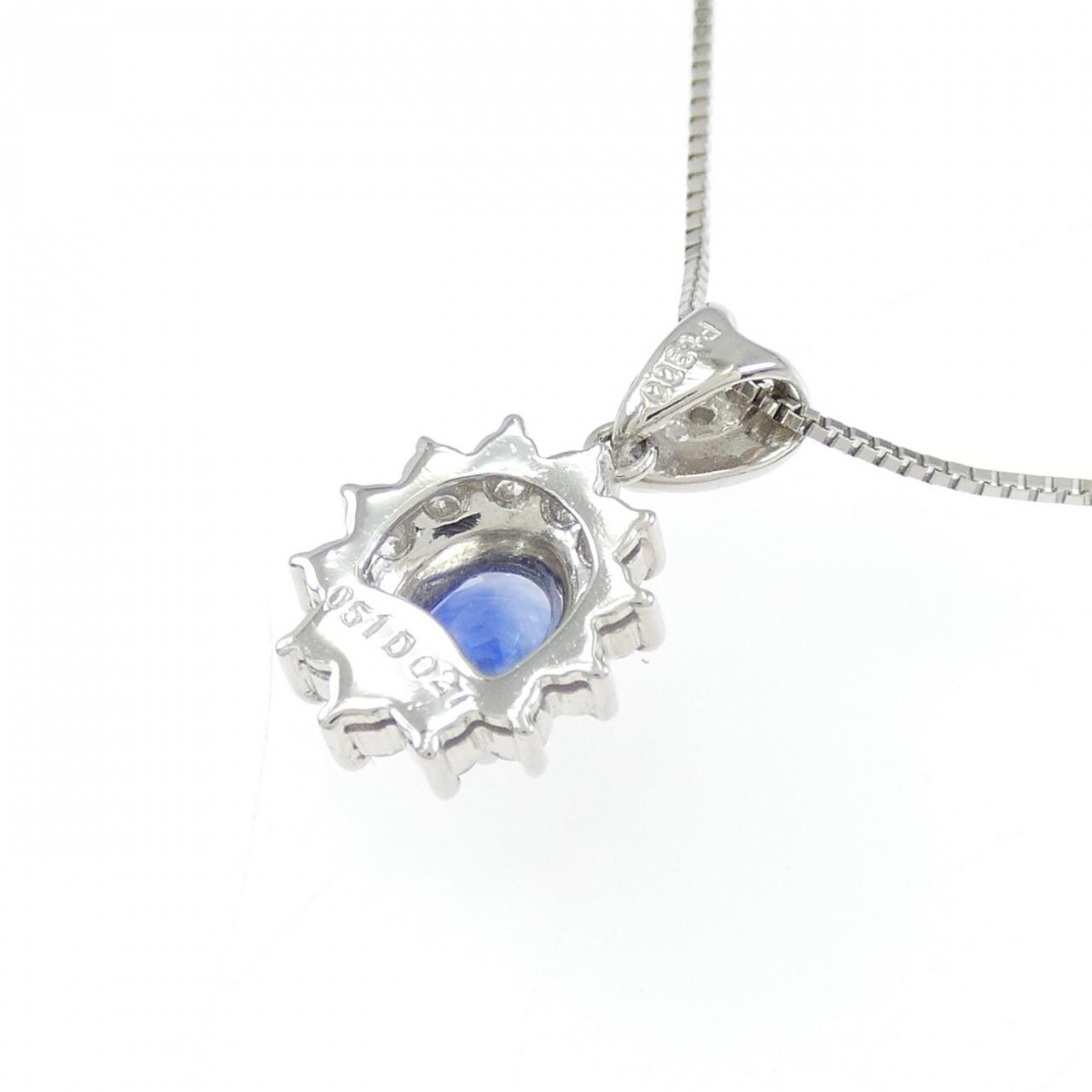 PT900/PT850 サファイヤ ネックレス 0.51CT