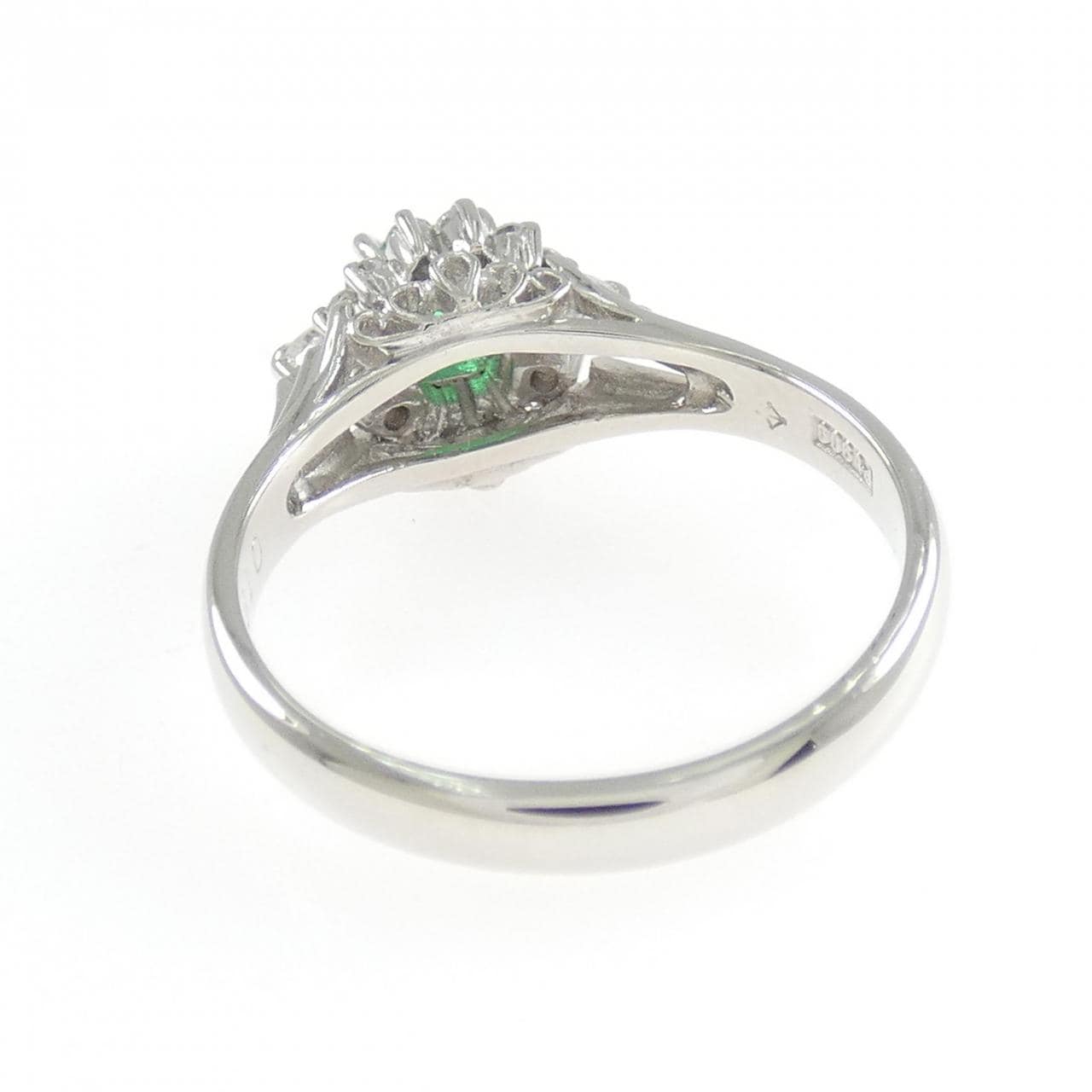 PT900 エメラルド リング 0.18CT
