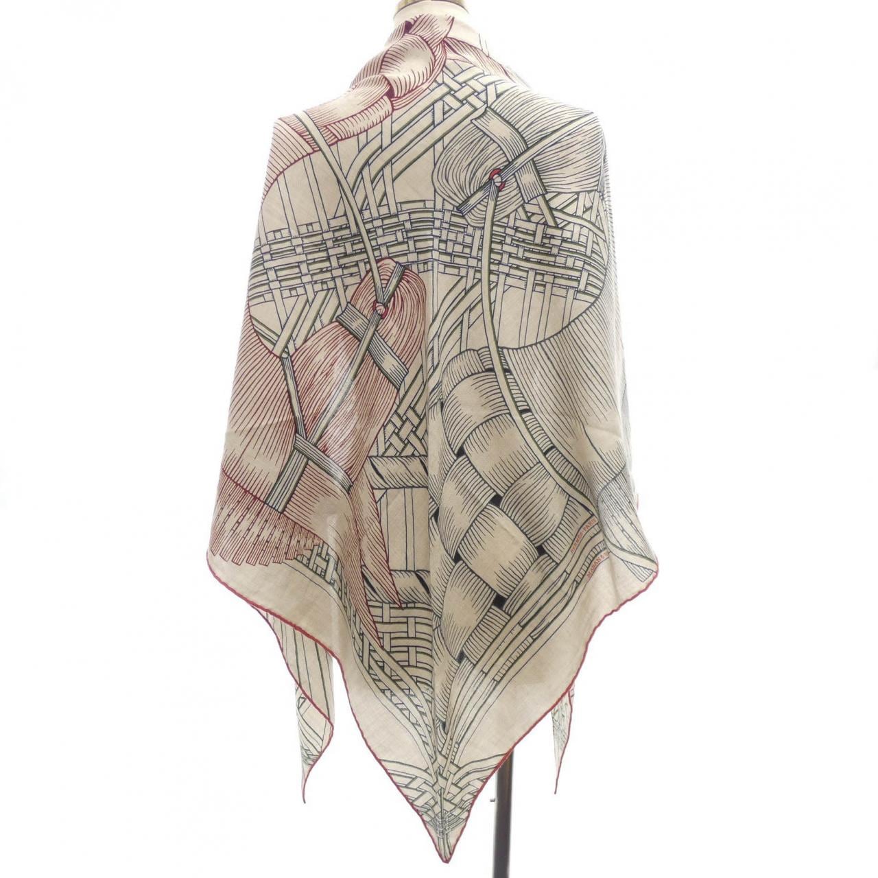 エルメス HERMES MASAN&MASAN H363684S トイライアングルジェアン ショール