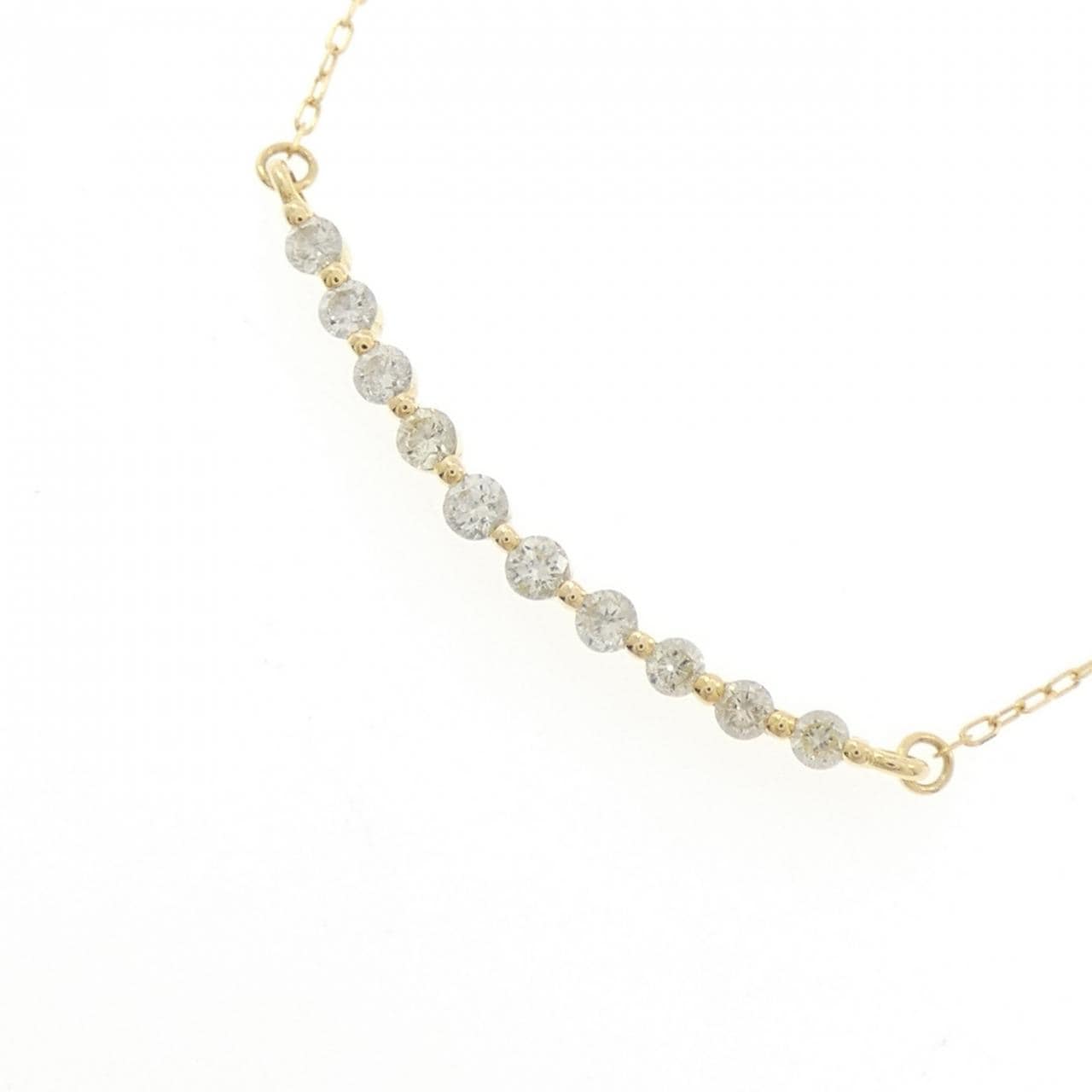 K18YG ダイヤモンド ネックレス 0.30CT