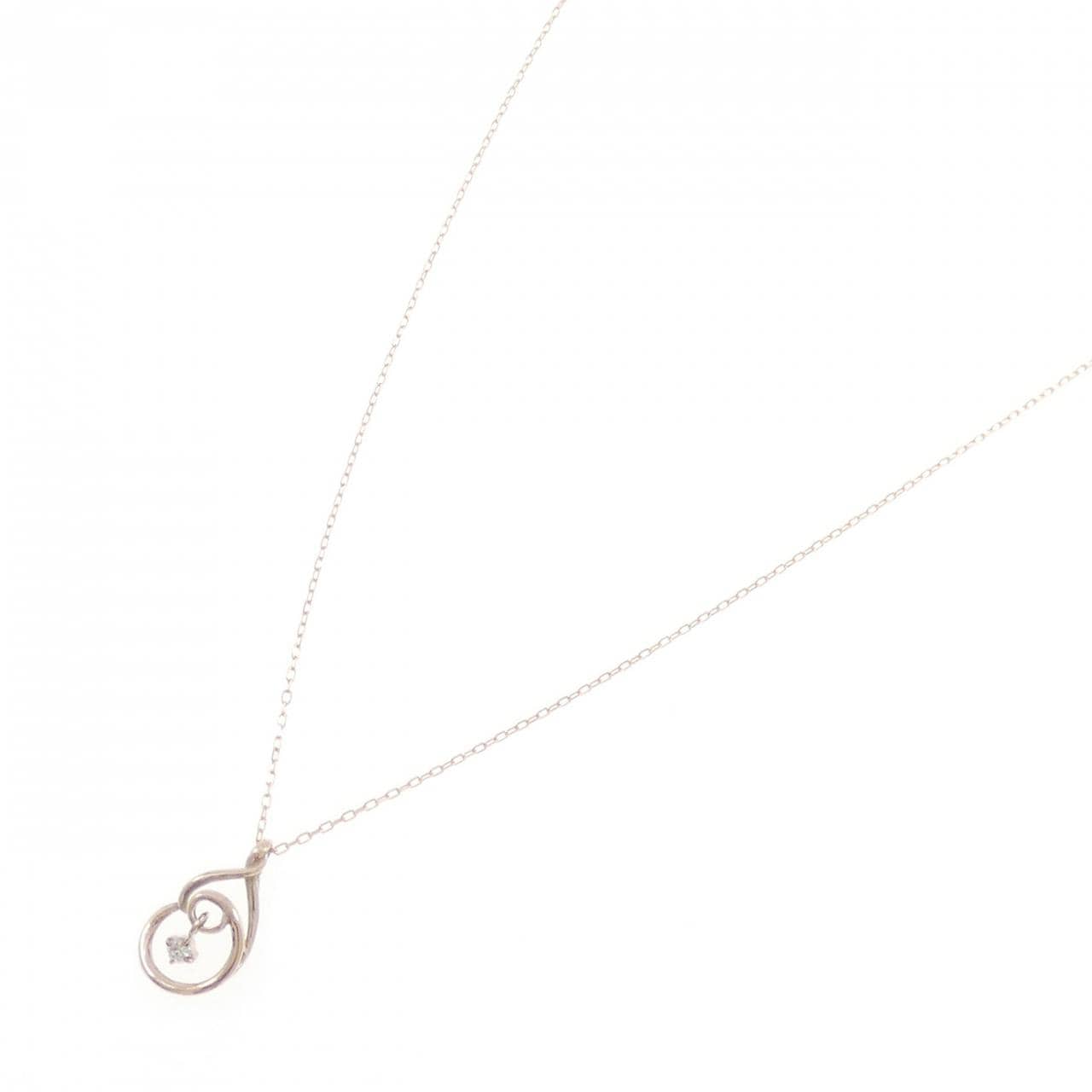 K10PG ダイヤモンド ネックレス 0.03CT