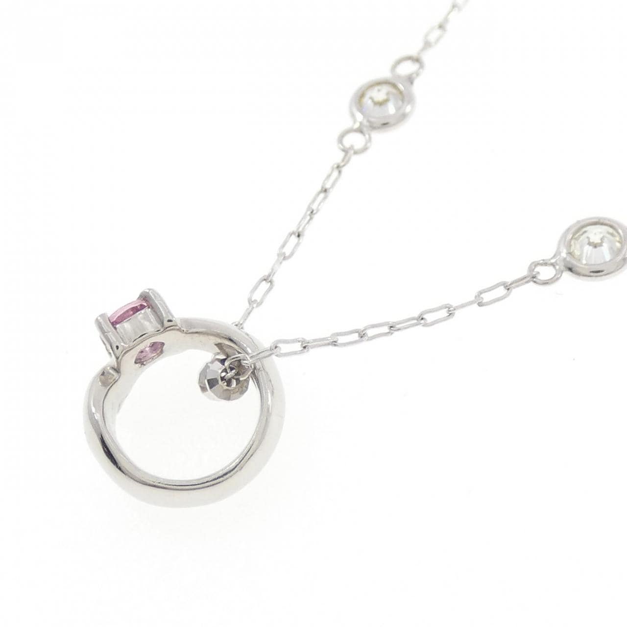 PT900/K18WG トルマリン ネックレス