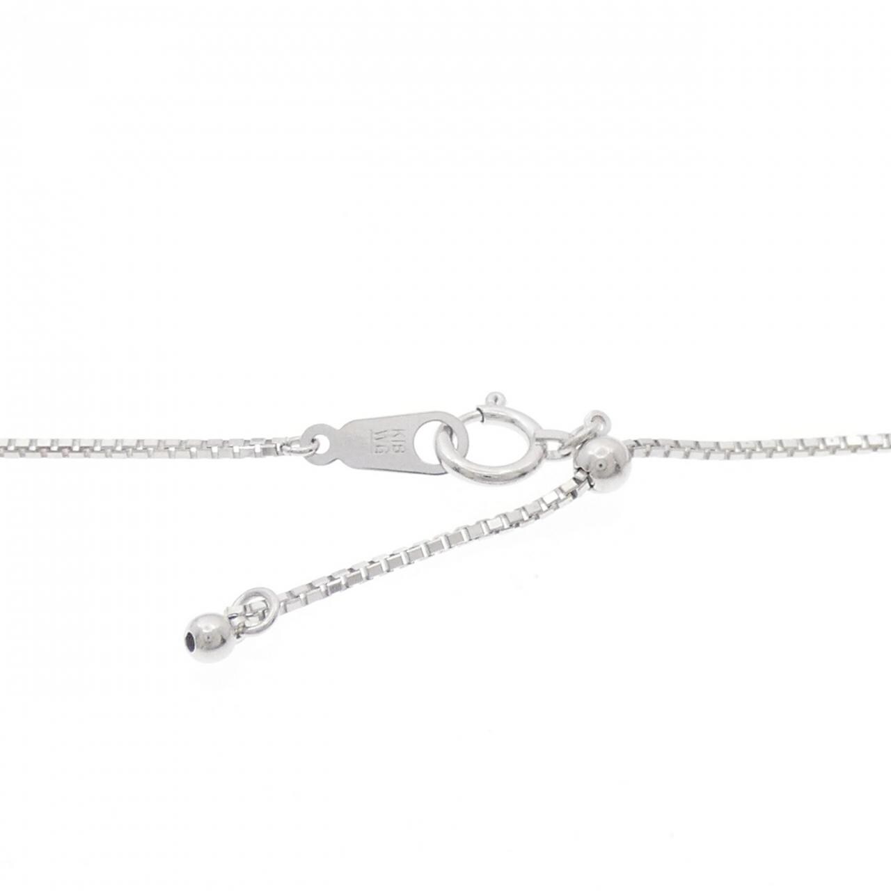 K18WG ダイヤモンド ネックレス 0.71CT