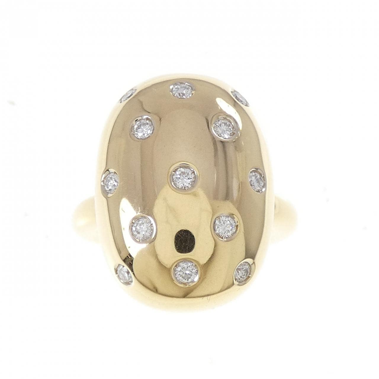 K18YG ダイヤモンド リング 0.35CT