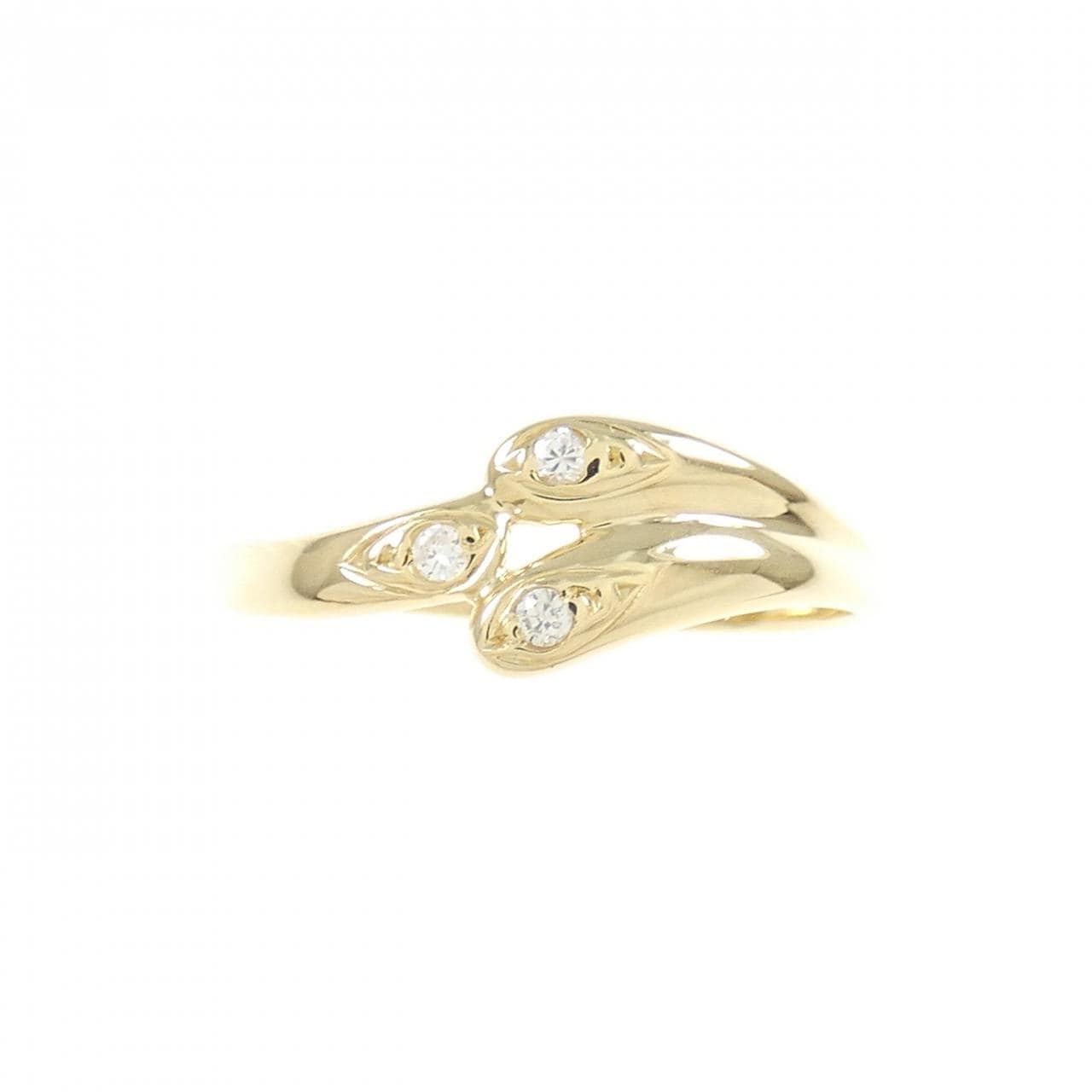 K18YG Diamond ring